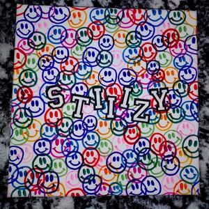 Custom STIIIZY drawing on a 12×12 canvas by me